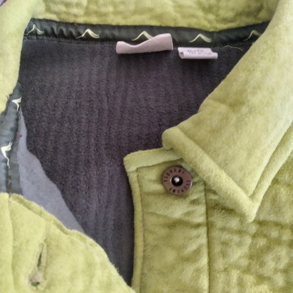 Tsunami Green Button Down Micro Fiber Womens Sz XL Long Sleeve Coat - Picture 3 of 11